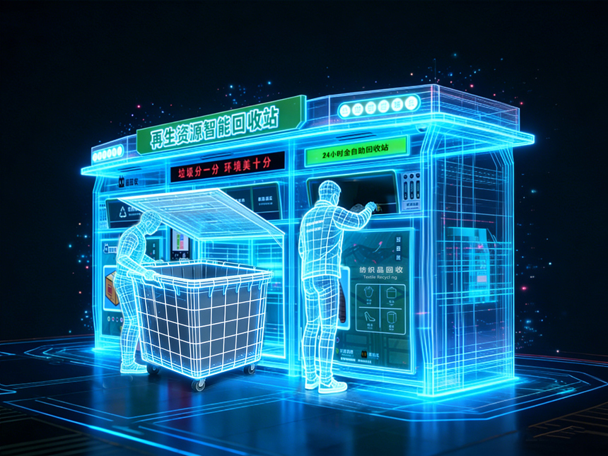 猫先生智能废品回收箱，再生资源收集柜，小区垃圾回收站生产厂家